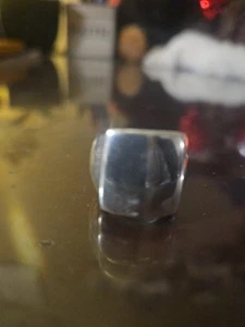 Breiter Bandring Sterlingsilber Zigarrenstil Größe 7 - Bild 1 von 5