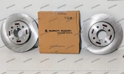 1 par de placas de disco de freno delanteras genuinas nuevas para Suzuki Swift 2005-2016 1,2 L 1,3 L Foto 1 de 4