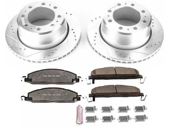 Kit de pastillas de freno trasero y rotor para Ram 3500 2013-2018 2014 2015 2016 2017 MZ487BQ Foto 1 de 1