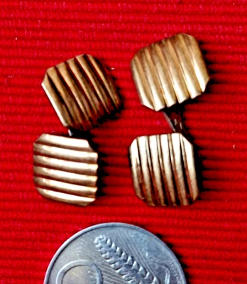 Gemelli  in argento dorato -vintage - Immagine 1 di 3