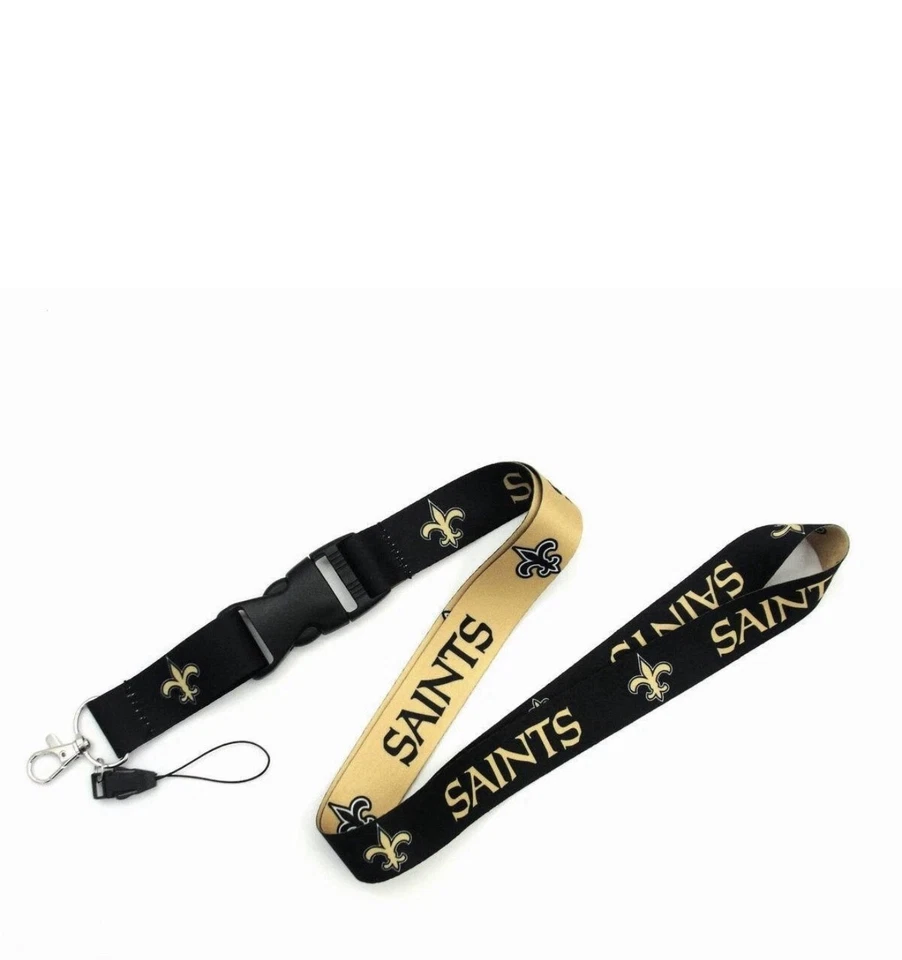 New Orleans Saints Football LANYARD DETACHABLE BUCKLE KEY CHAIN US SHIP in 1 day - Image 1 of 1