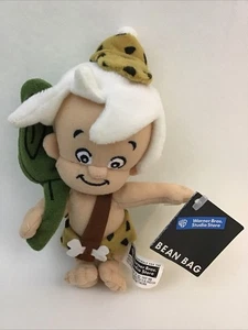 Flintstones Warner Bros Studios Bamm Bamm Rubble 7" Bean Bag Plush 1999 Tags - Picture 1 of 7