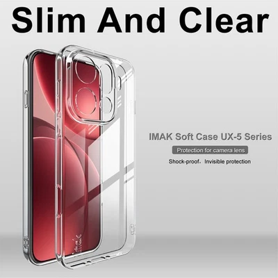 IMAK For OPPO Find X9 Pro, Slim Design Soft Clear Transparent TPU Case Cover - Image 1 of 4