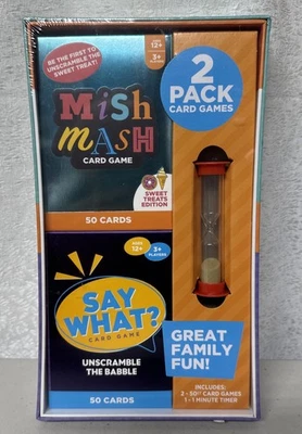 Say What? And Mish Mash Card Games Bundle - Brand New, Factory Sealed U5 - Image 1 of 2