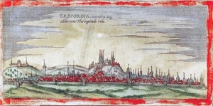Reproduktion alter Plan von Erfurt 1572 - Bild 1 von 1