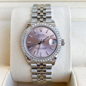 Rolex Datejust 31mm 2024 Full Set UNWORN Diamonds Pink 278240 - Picture 1 of 12