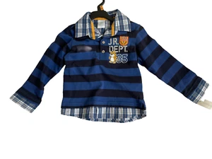 Boys Wonderkids Size 4T Long Sleeve Shirt Top One Piece - Picture 1 of 1