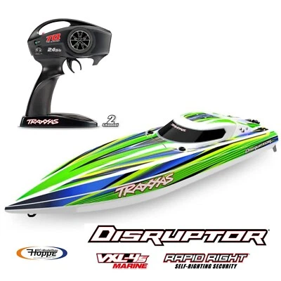 TRAXXAS # TRX106064-4-GRN DISRUPTOR grün 26 Zoll V-Rumpf Boot Selbstaufrichtung - Bild 1 von 4