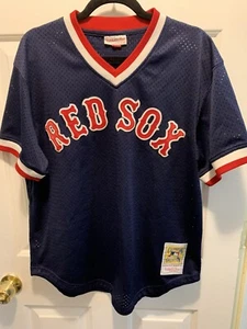 Mitchell and Ness TED WILLIAMS #9 Boston Red Sox Pullover Jersey / SZ LG 44 1990 - Picture 1 of 6