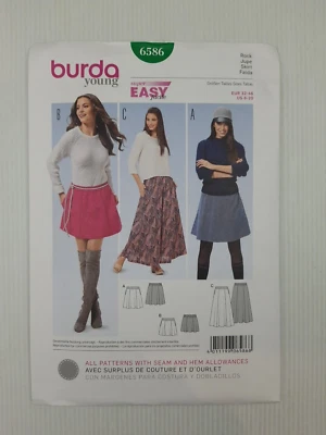 Burda Sewing Pattern 6586 Women's Skirt Pattern Size US 8-20 EUR 34-46 NEW - image 1 of 2