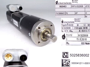 Dunkermotoren  BG 45x30 + BGE45CI + PLG 52  Servo-Getriebemotor 15-3 #6891 - Picture 1 of 1