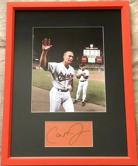 Cal Ripken autographed auto framed Orioles 2131 Consecutive Games 8x10 photo JSA - Image 1 of 1