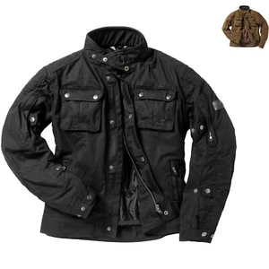 Black Pendle Wax Motorcycle Jacket CE Class AA Sports Waxed Cotton Motorbike - Picture 1 of 48