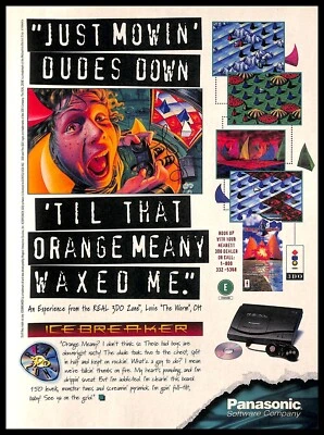 1995 Panasonic Real 3DO Console Retro Video Gaming PRINT AD Games - Image 1 of 4