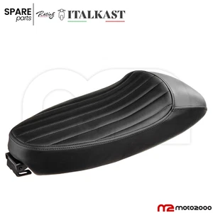 SELLA NERA RACING ITALKAST SEDILE SPORTIVO MONOPOSTO PER VESPA 50 SPECIAL L R N - Foto 1 di 5