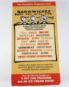 Sandwiches That You Will Like VHS Documentary PBS WQED Pittsburgh Rick Sebak - Foto 1 di 4