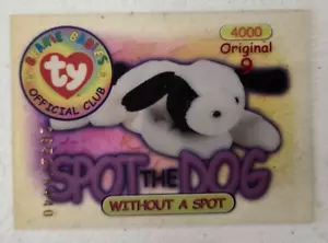 Beanie Babies Trading Card Red Serialized - Spot the Dog - Picture 1 of 2