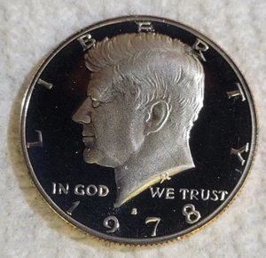 1978-S Kennedy Half Dollar 50c Clad DCAM Gem Proof ~ Stunning ~ Just Stunning~ - Picture 1 of 3