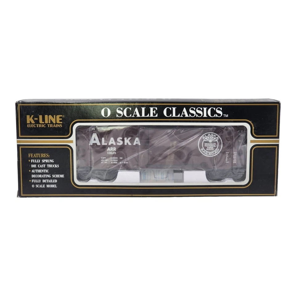 K-Line O Scale K761-1012 Alaska RR “Mt. McKinley” Steel-sided Reefer ARR #10629