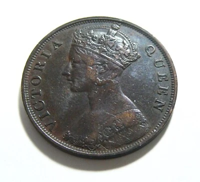 Un centavo Victoria Hong Kong 1866 Foto 1 de 2