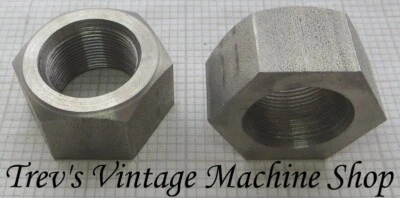 3/4 BSCy CEI cycle thread - 26tpi full hex nuts - stainless steel - Qty 2 - Image 1 of 2