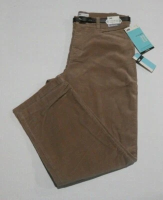 PANTALONES DE PANA ELÁSTICOS CALCE RELAJADO DELANTERO PLANO LEE FALTAS TALLA 8P -TAUPE-NUEVO CON ETIQUETAS Foto 1 de 4