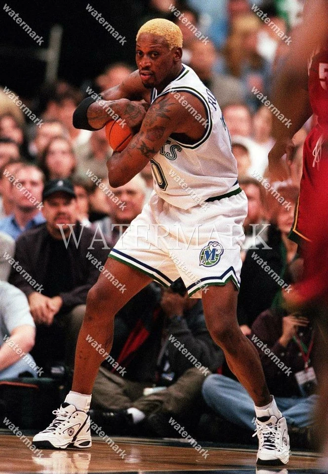 Foto G592 Dennis Rodman Dallas Mavericks rebote 8x10 11x14 16x20 Foto 1 de 1