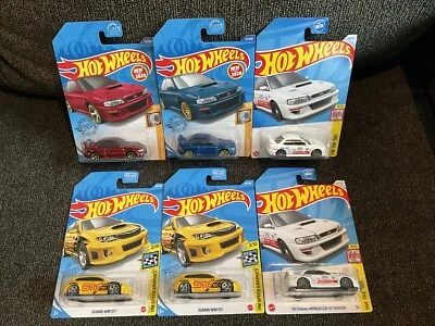 Hot Wheels '98 Subaru Impreza 22B STi Version & WRX STI (Lot Of 6) - Image 1 of 4
