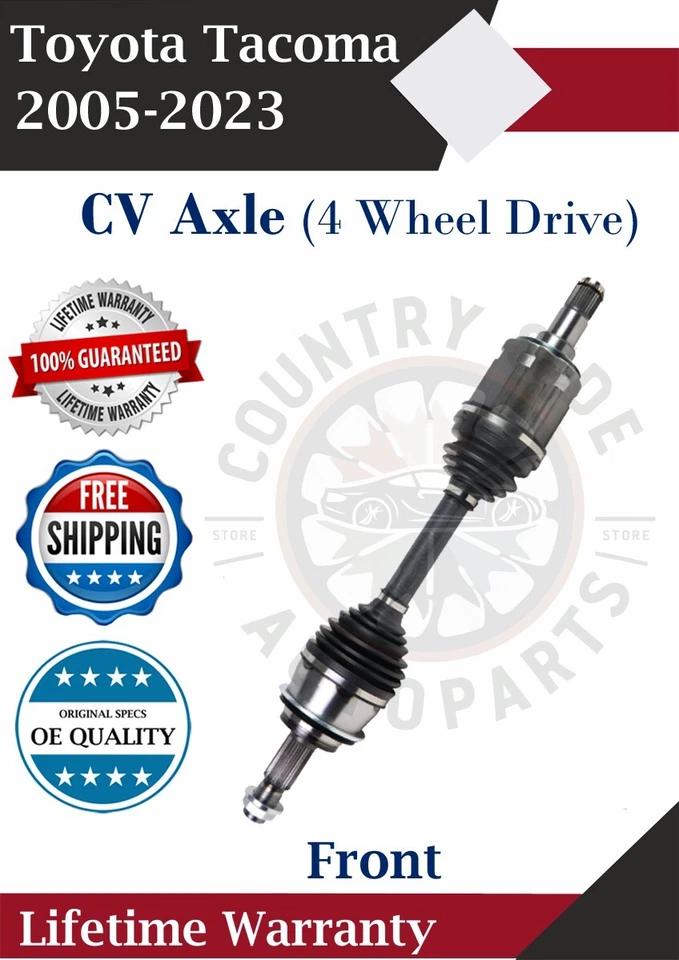 New OE Front CV Axle For 2005-2023 Toyota Tacoma 4WD Lifetime Warranty - Image 1 of 4