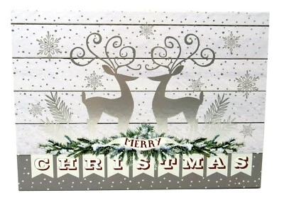 Punch Studio Flip Top Nesting Box Christmas Reindeer Silhouette 15111 Small - Image 1 of 4