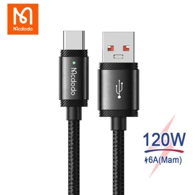 Mcdodo 120W USB A to Type C PD Fast Charging Cable Cord For Samsung Mackbook - Image 1 of 4