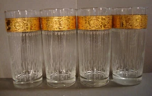 Culver Tyrol Hollywood Regency Gold MCM 6" Tee Longdrink Glas Becher Vintage - Bild 1 von 10