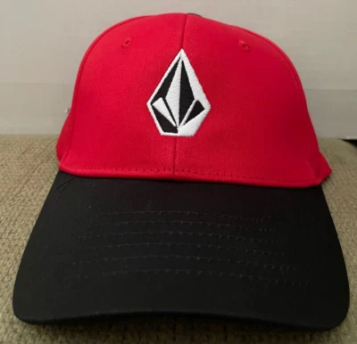 VOLCOM V STONE STRETCH FIT S/M RED HAT *NWT* - Image 1 of 4