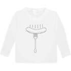 'Hot Sausage On Fork' Children's / Kid's Long Sleeve Cotton T-Shirts (KL034601)