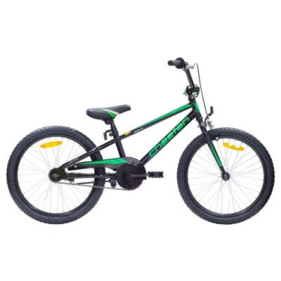 Cheetah Amigo Boys 20 Inch Pedal Bike/Bicycle Black/Neon Green/Silver Kids 5-8y - image 1 of 3