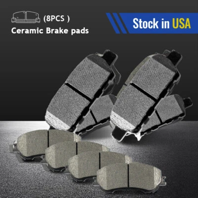 Pastilhas de freio dianteiras e traseiras de cerâmica para Nissan Rogue Sport Qashqai 2014-2019 Rogue - Imagem 1 de 4