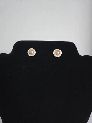 Pendientes perforados Avon Autumn Romance chocolate perlado AVON NUEVOS EN CAJA Foto 1 de 4