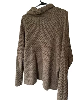Suéter SONOMA Cuello Tutleno Palomitas Tejido Grueso Pullover Manga Larga Marrón Talla XL Foto 1 de 4