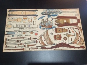 Grande planche à découper Les bateaux TEM La grande Hermine TBE - Picture 1 of 4
