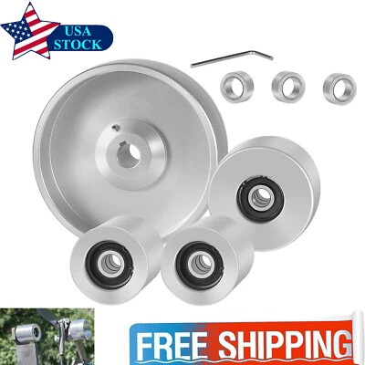 PM-AUTO Belt Grinder 2x72 Wheel Set For Knife Grinder Wheel Set Aluminum