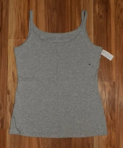 Womens New York & Company Medium Gray Tank Top Cotton Stretch Cami - Picture 1 of 2