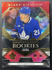 NICK ABRUZZESE / 2022-23 UPPER DECK BLACK DIAMOND RC DOUBLE DIAMOND RELIC 02/49