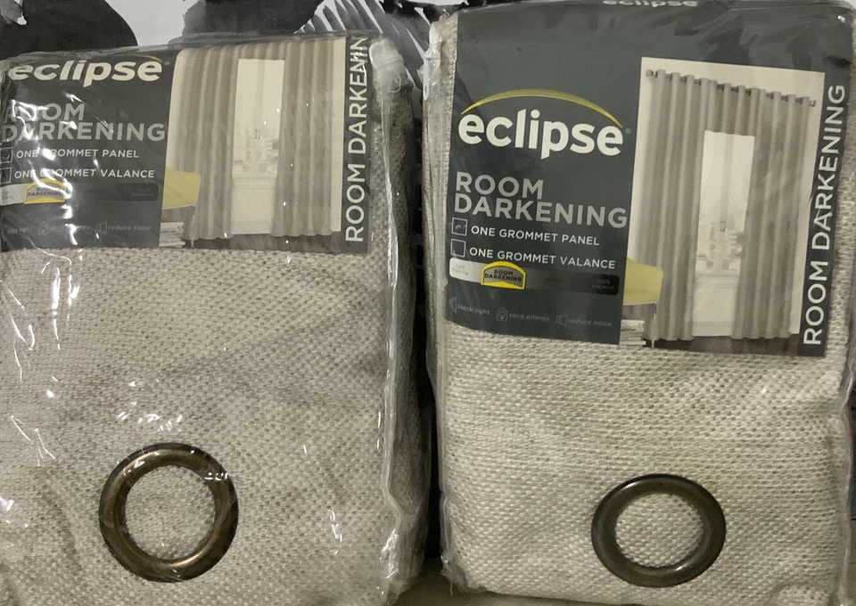 Eclipse Presto Room Darkening Grommet Window Curtain Panel 2pair