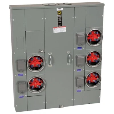 Medidor cuadrado D 5 (pandillas) MP 55 125 zócalo 125 amperios tipo anillo Foto 1 de 3