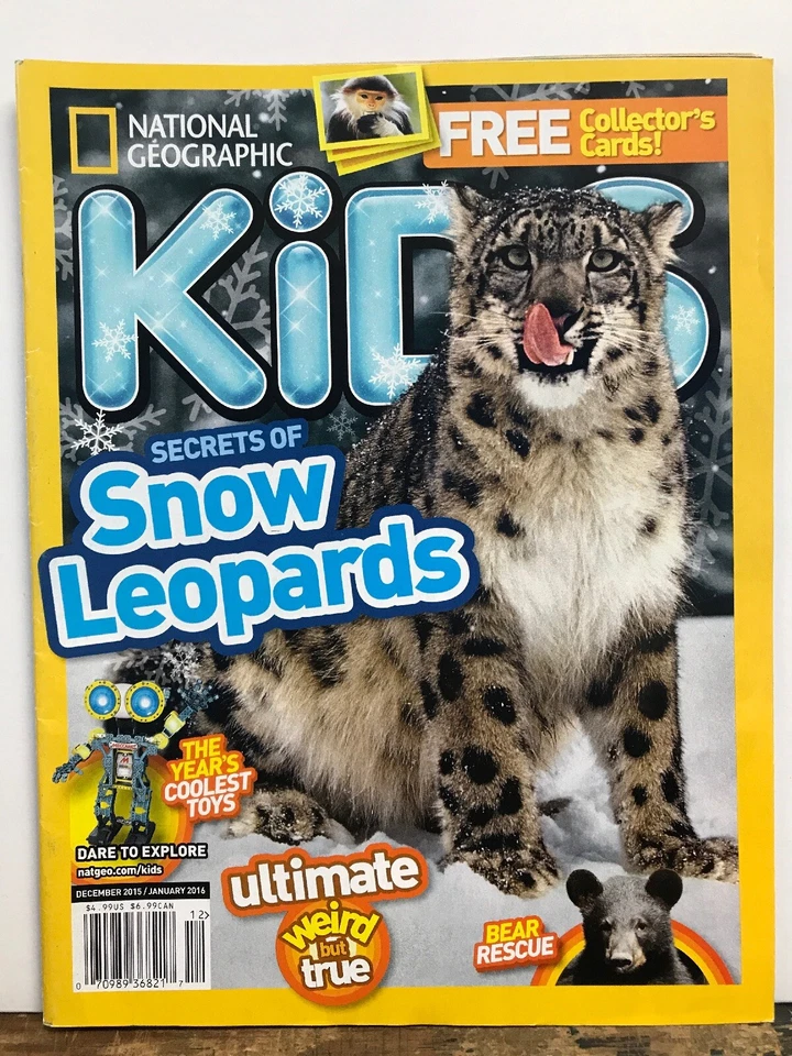 National Geographic Kids Snow Leopards Secrets Dec 2015 Jan 2016 FREE SHIPPING J - Image 1 of 1