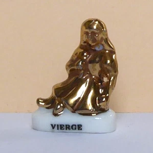 Fève Le Signes du Zodiaque dorés / Mythe Astrologique - 1999 - La Vierge - Picture 1 of 1