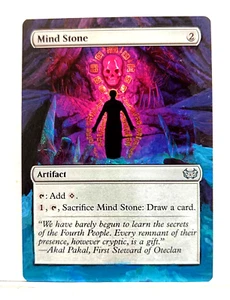 Mind Stone Duskmourn Commander MTG Magic Hand Painted Altered Extended Art - Picture 1 of 1