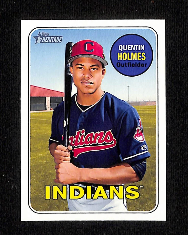 Quentin Holmes 2018 Topps Heritage Minors Card #84; Indians - Image 1 of 1