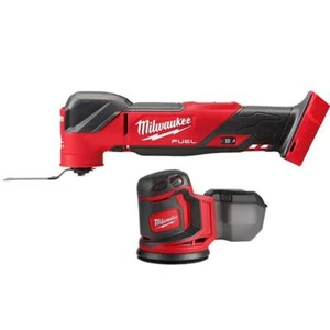 Milwaukee Oscillating Tool + Random Orbit Sander 5" 18V Li-Ion Variable Speed - Picture 1 of 8