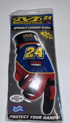 Jeff Gordon #24 Officially Licensed Authentic Pit Crew Gloves. Medium Brand New Cover